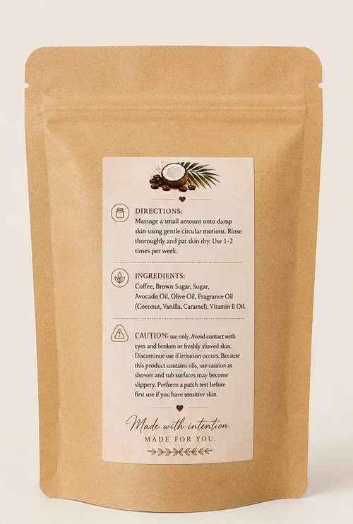 Coconut Latte Coffee Body Scrub