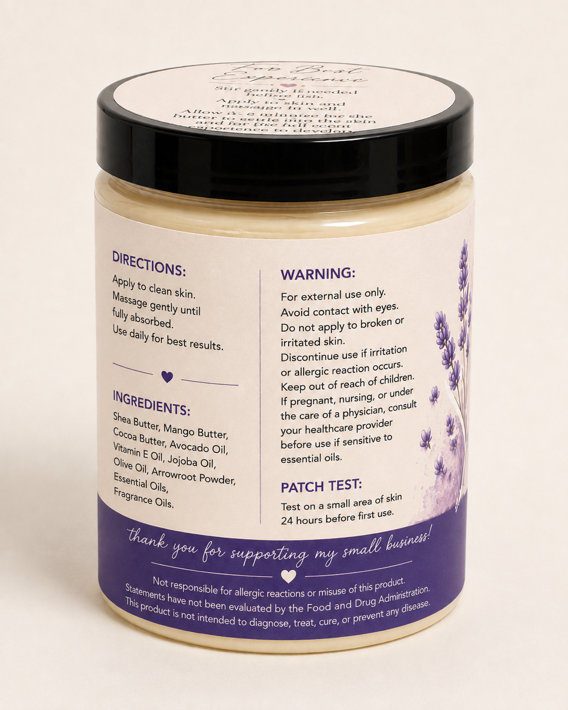 Lavender in Bloom Whipped Body Butter