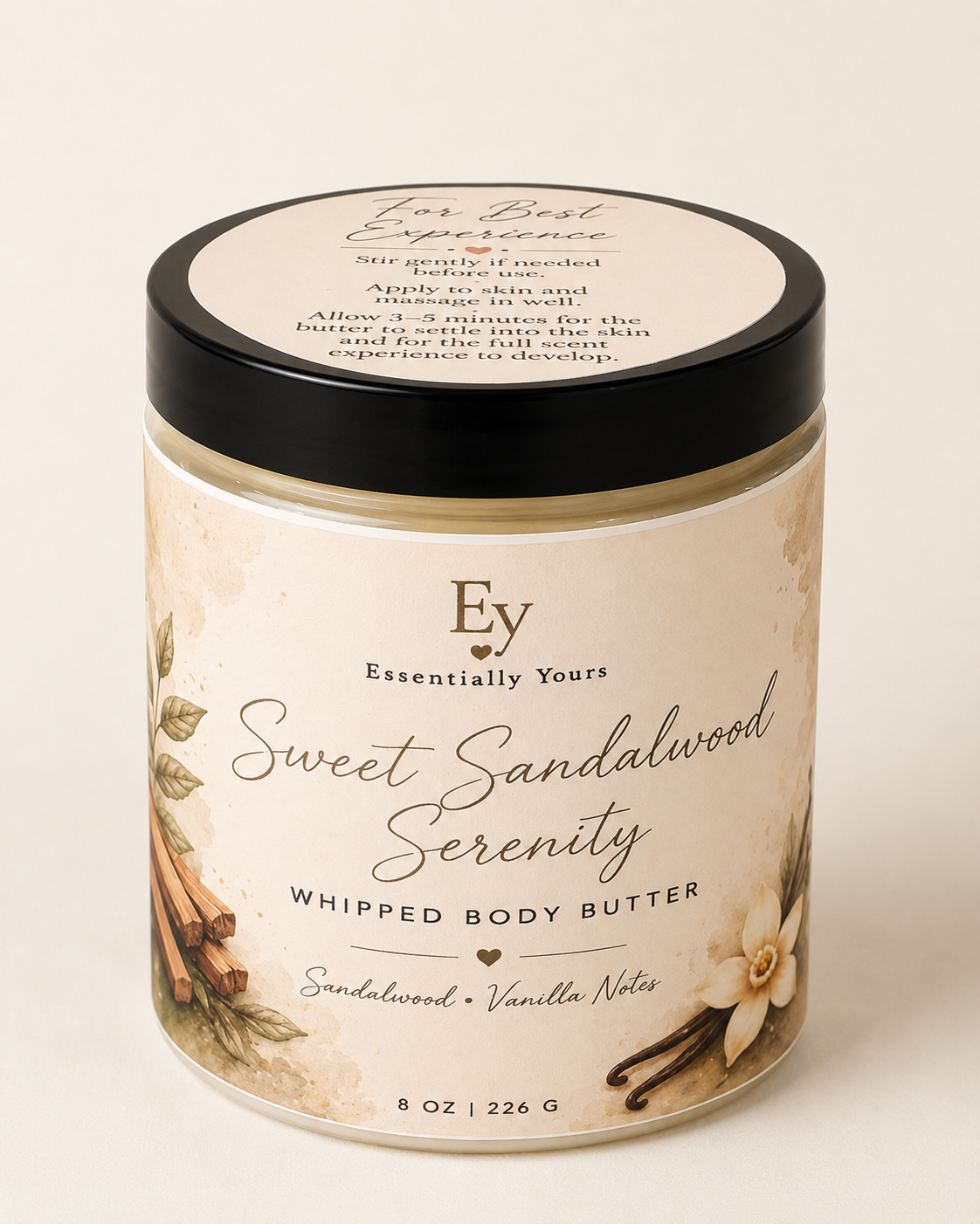 Sweet Sandalwood Serenity Whipped Body Butter