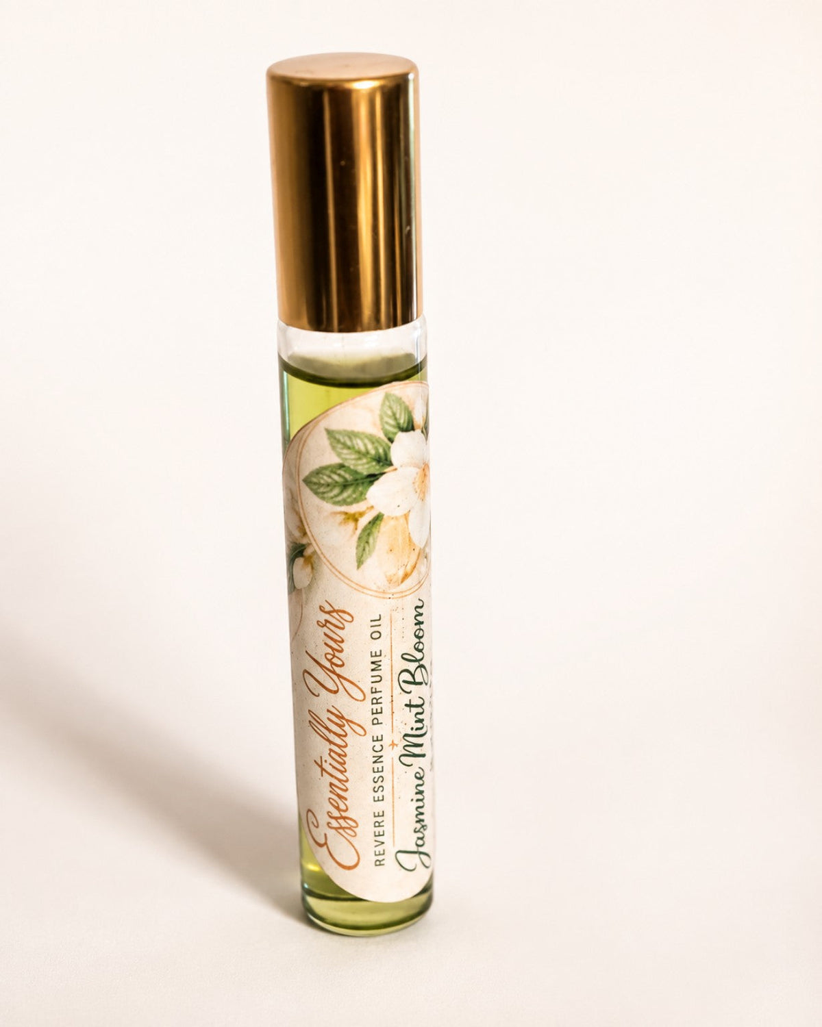 Revere Essence Jasmine Mint Bloom 10 mL perfume oil roller by Essentially Yours, vertical product photo