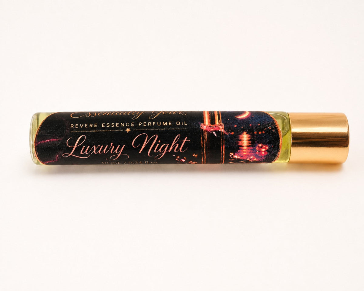 Revere Essence Luxury Night 10 mL perfume oil roller by Essentially Yours, horizontal product photo